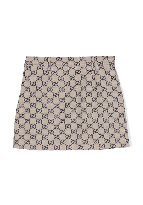Gonna in tela con motivo GG GUCCI | GONNE | 793077 XWA2M9118